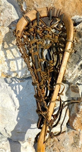 Vintage Indian Handcrafted Wooden Lacrosse Stick Engraved