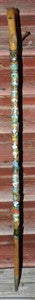 Antique Walking Stick 25 Badges Medallions Stocknagels 34 Inches Long